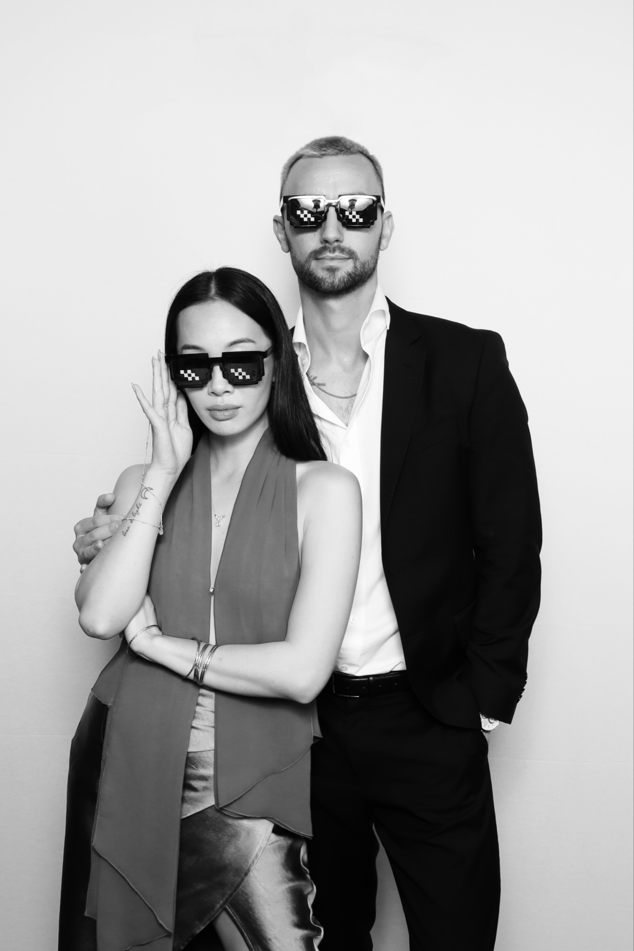 Alvina and Kai wearing sunglasses